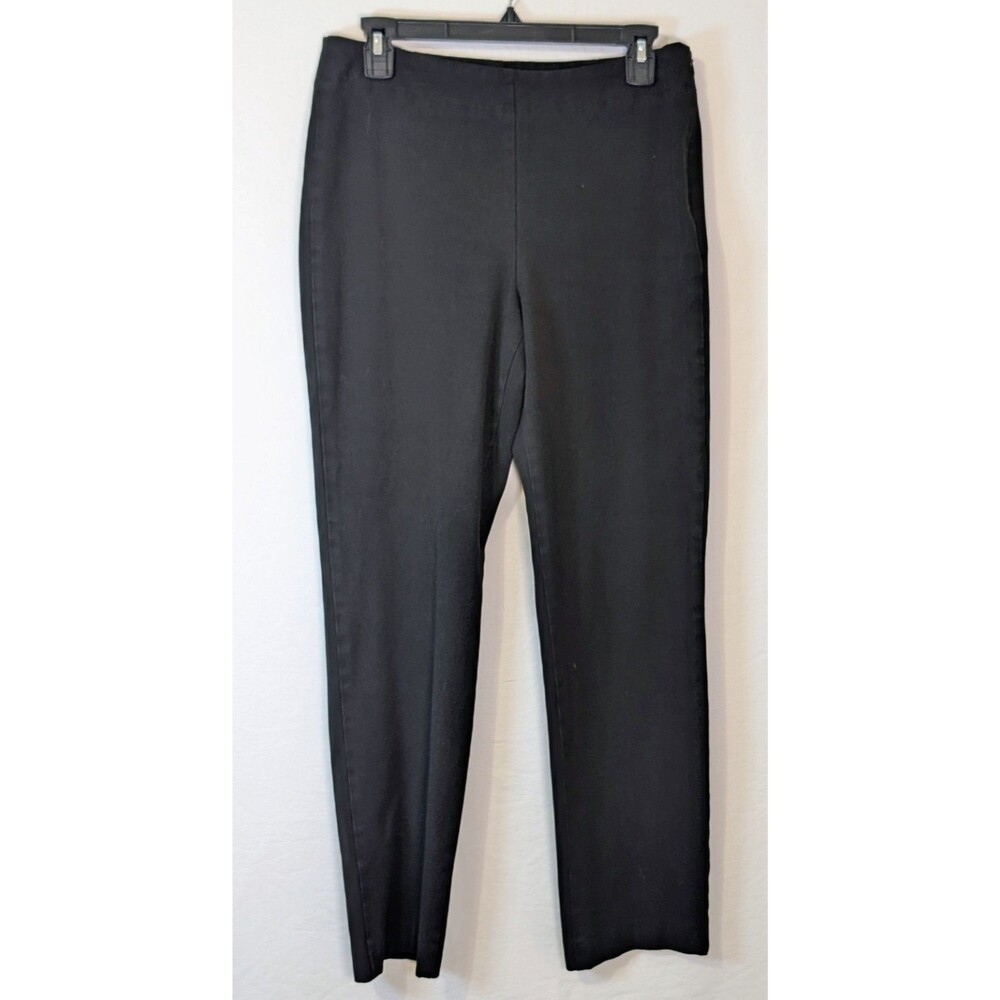 Talbots Pants Womens 10 Heritage Stretch Slim Ankle Black Dress Trousers